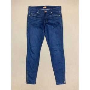 Mother Jeans Adult‎ 27 Blue The Looker Ankle Zip Skinny Slim Fit Womens